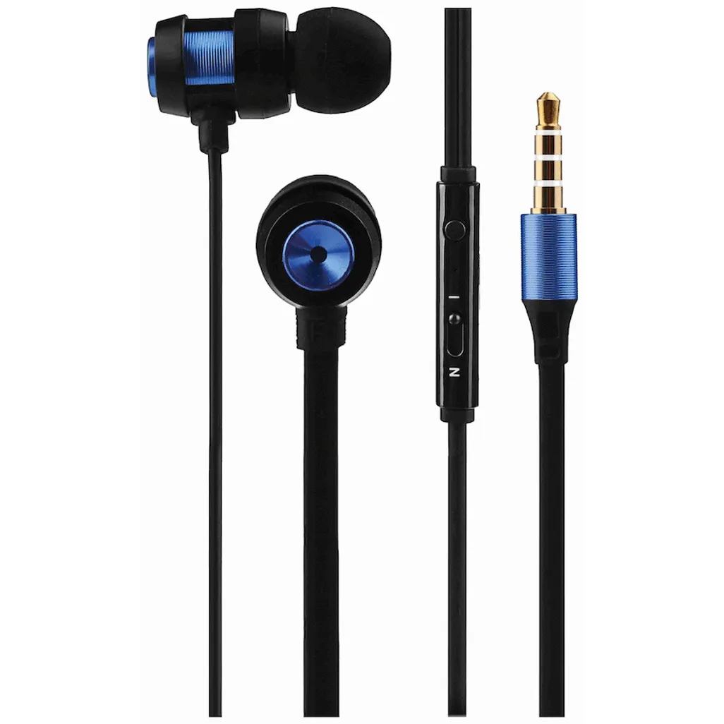 Volkano Alloy Series Metal Earphone - Blue