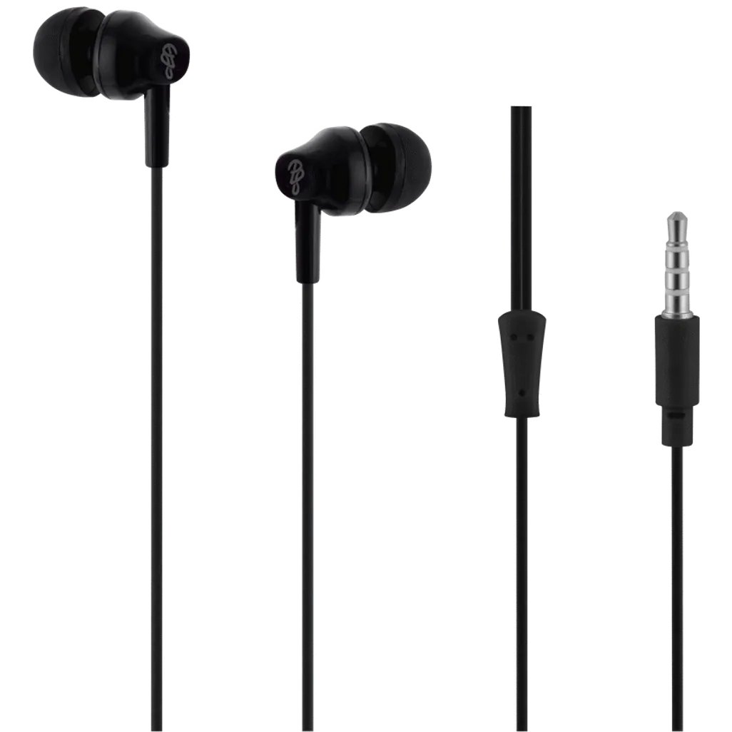 Pro Bass Genesis Series 3.5mm Wired Earphones (No Mic) - Black