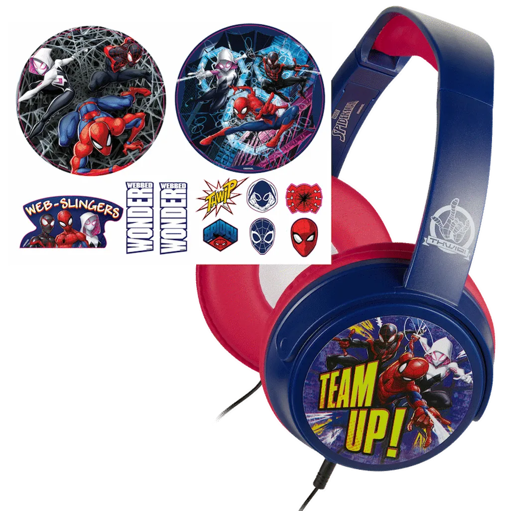 Marvel Spider-Man Wired Headphones with Stickers
