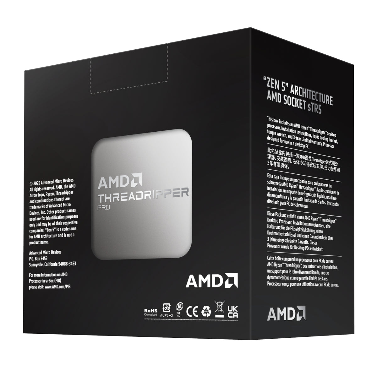 AMD Ryzen Threadripper Pro 9975WX 32-Core 4.0GHz CPU