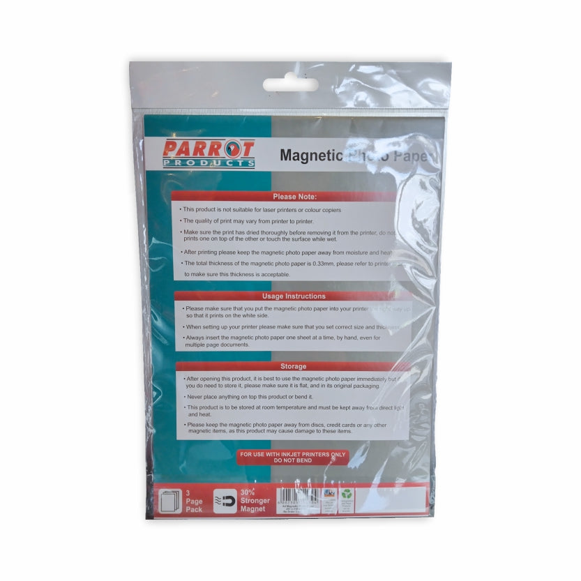 Magnetic Flexible Photo Paper A4 (3 Sheets)