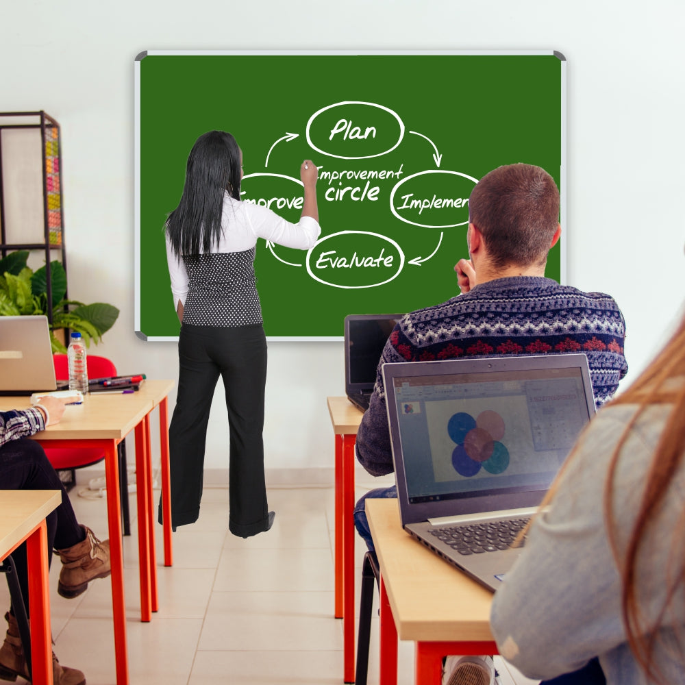 Chalk Board Non-Magnetic (Aluminium Frame - 1200*1000mm)