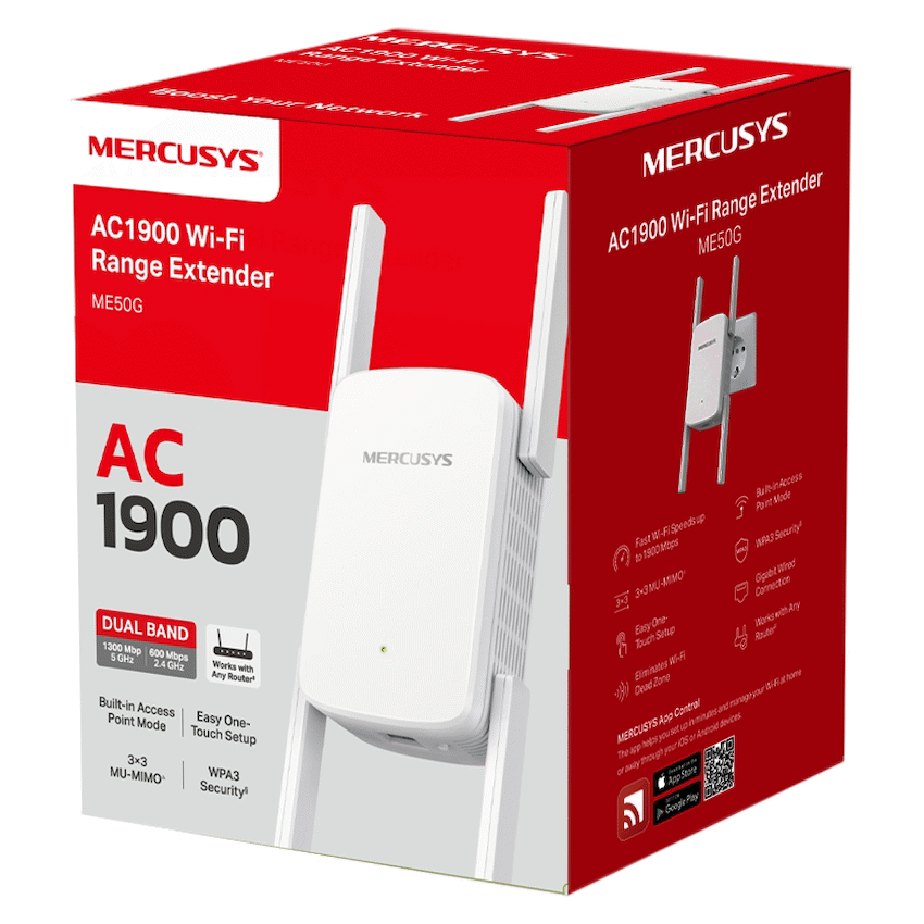 Mercusys AC1900 Wi-Fi 5 Range Extender