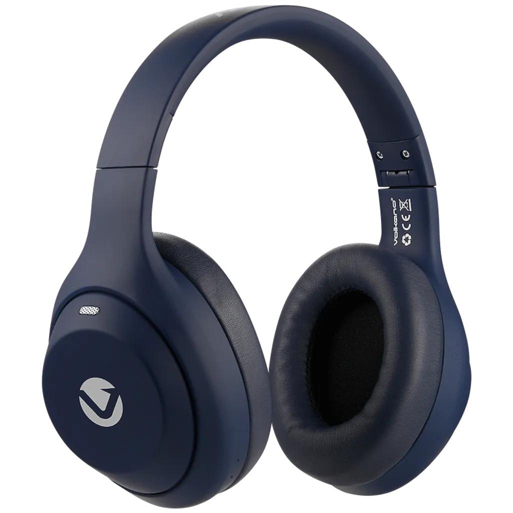 Volkano SoundSweeper Series Active Noise Cancelling bluetooth Headphones - Blue