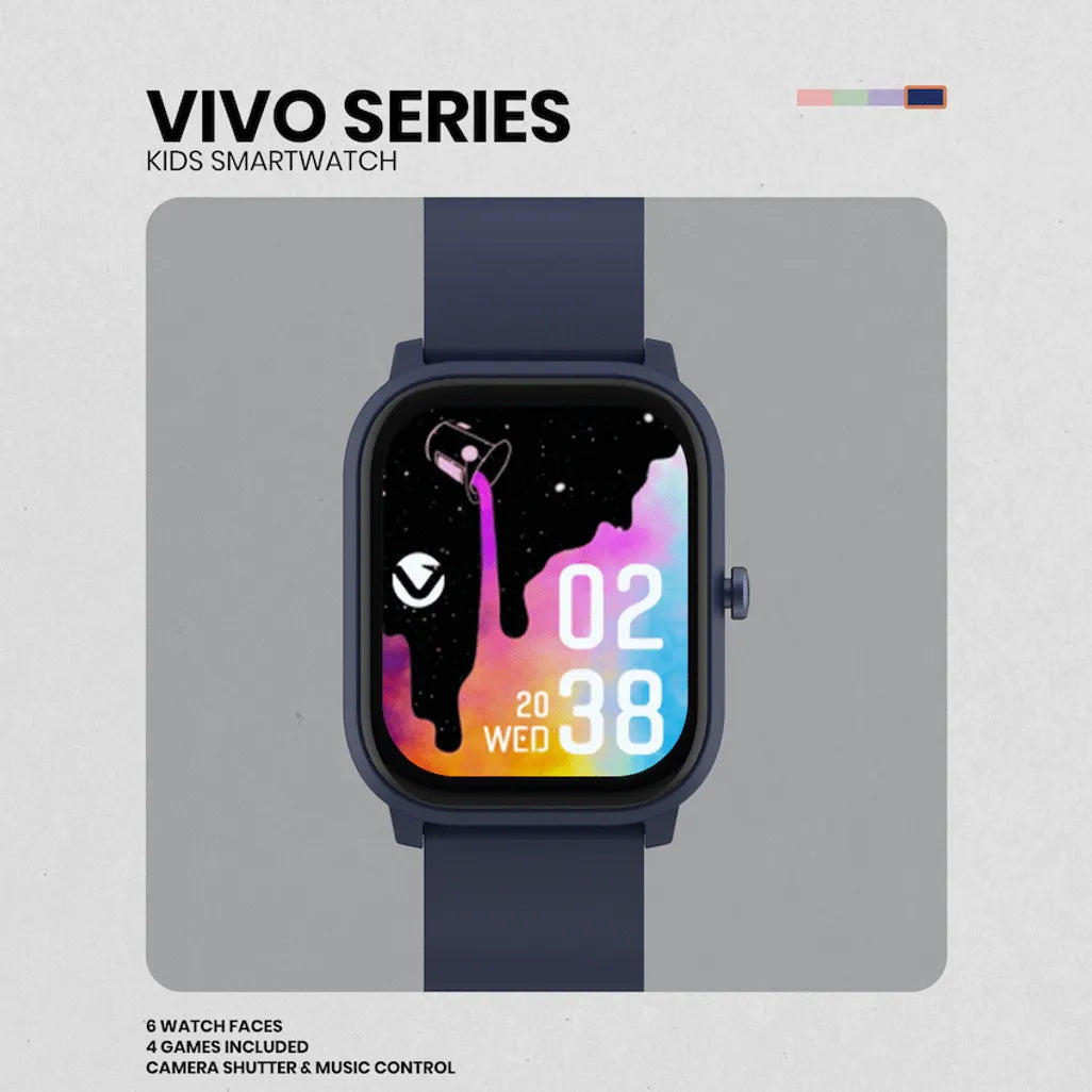 Volkano Vivo Series Kids Smart Watch - Dark Blue