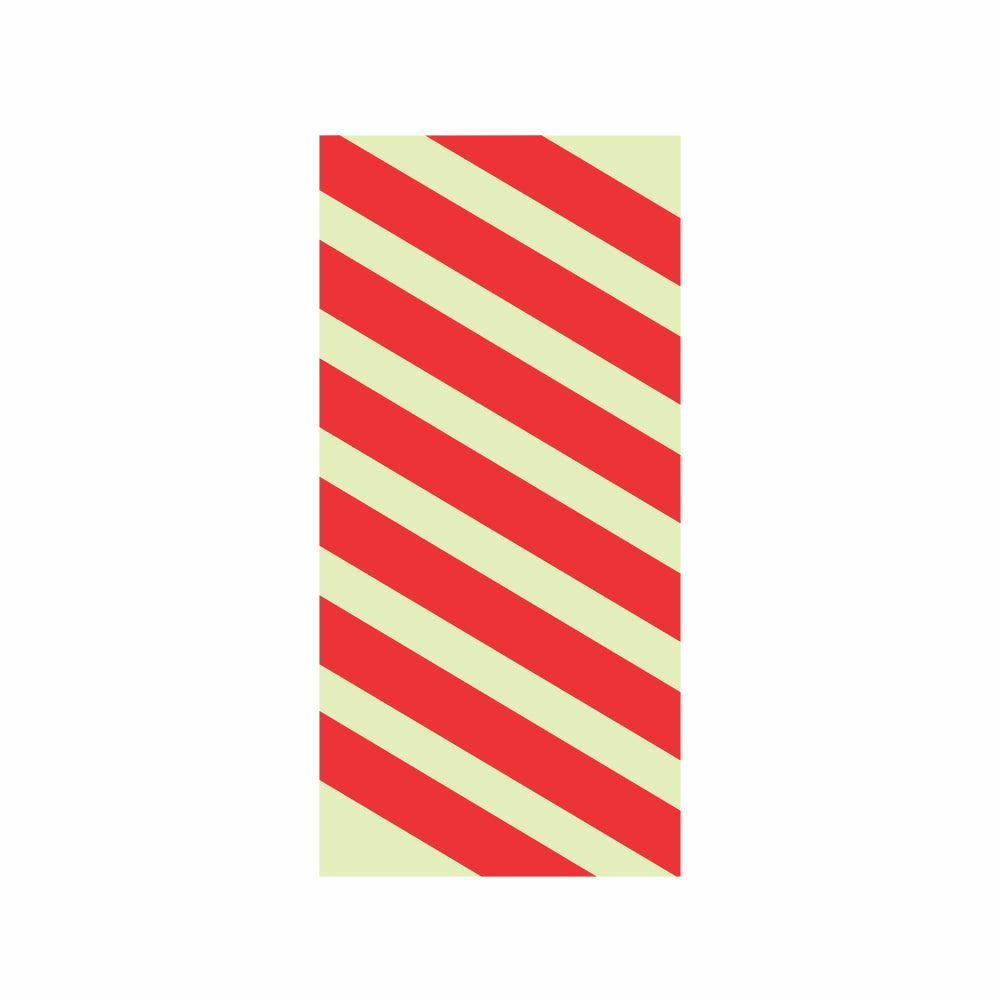 Photoluminescent 190mm Safety Sign F24 Chevrons