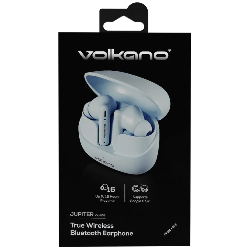 Volkano Jupiter Series TWS Earphones - Pastel Blue