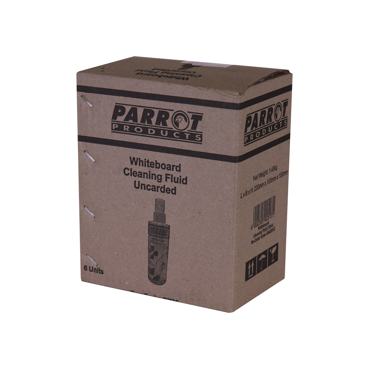 Cleaning Fluid Whiteboard 250 ml Uncarded Box OF 6
