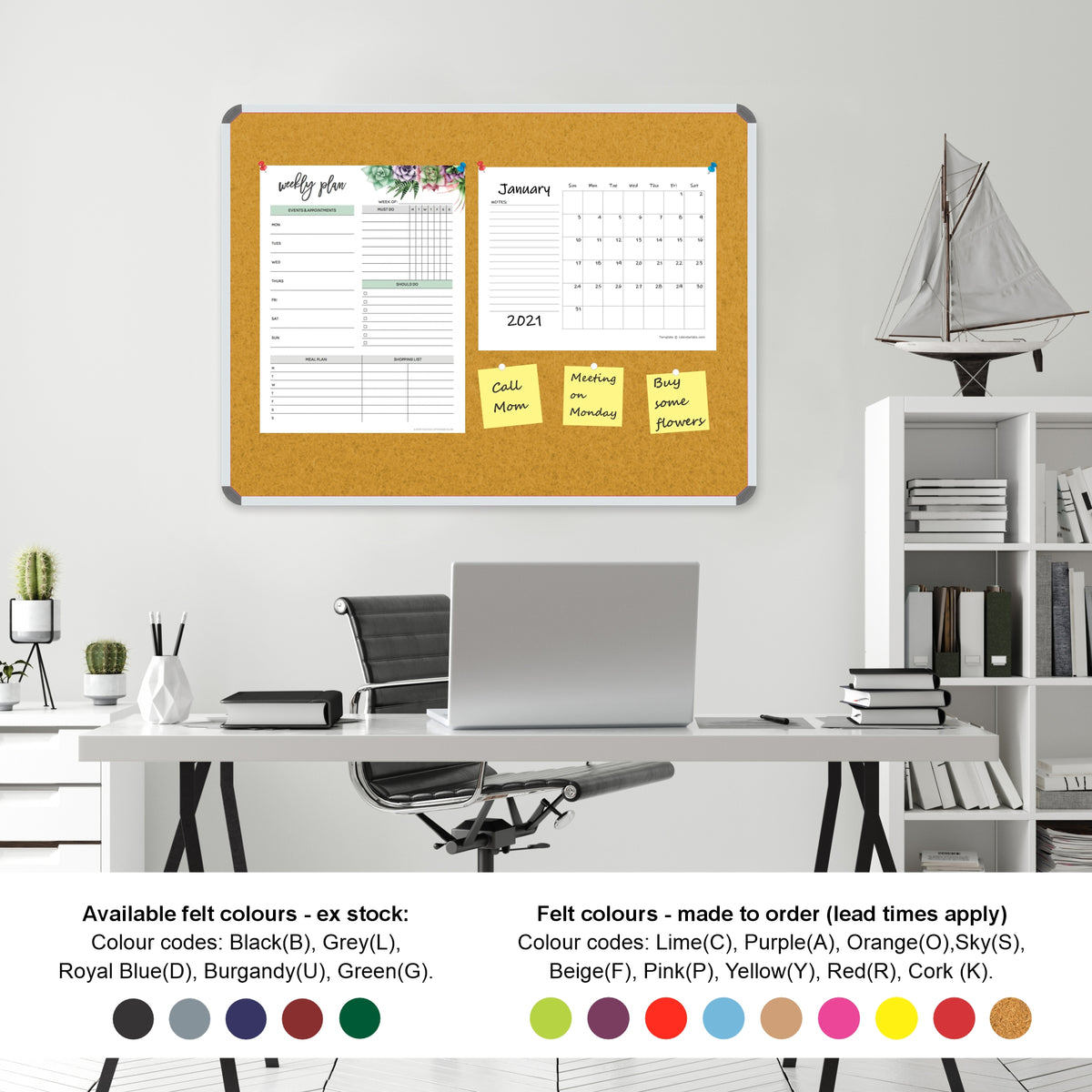 Info Board (Aluminium Frame - 1000*1000mm - Beige)