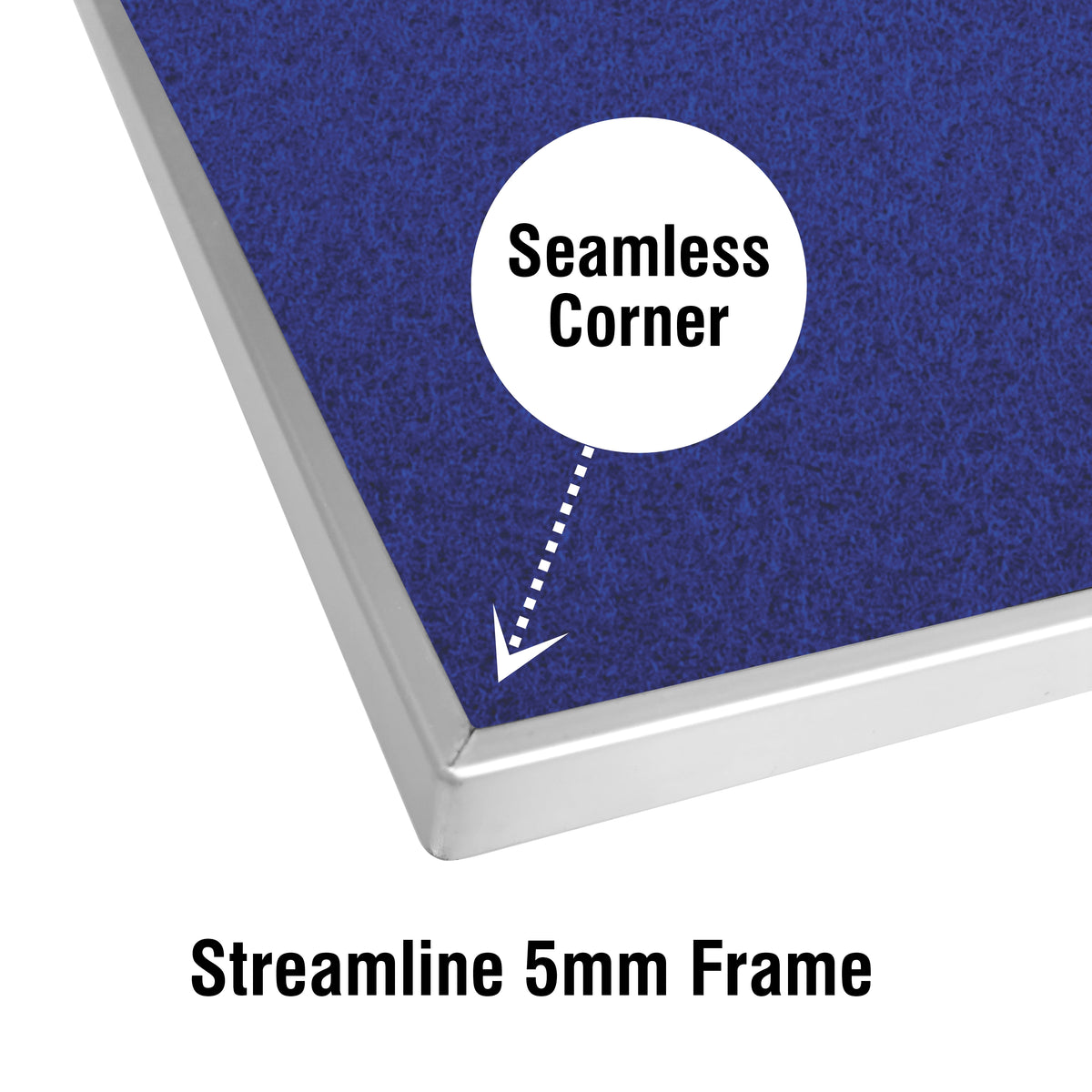 Info Board Alufine Frame (1200 x 900mm - Royal Blue)