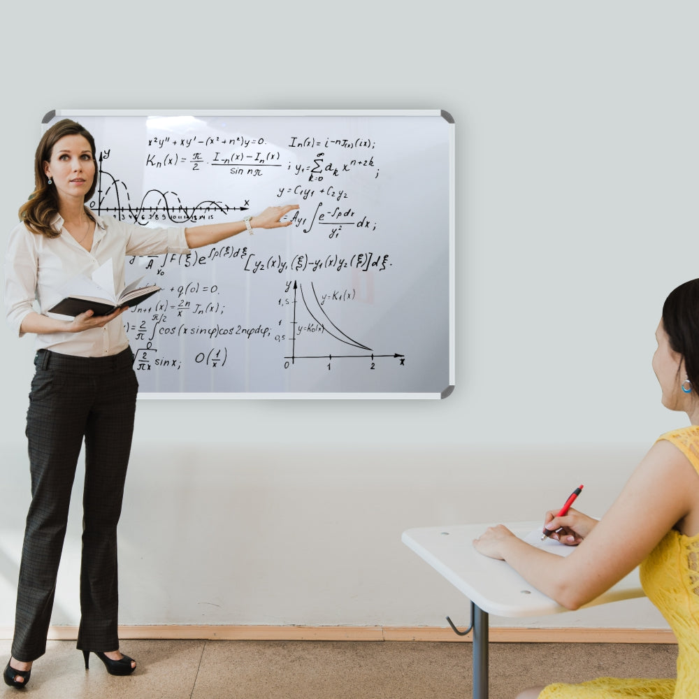 Parrot Products Slimline Non-Magnetic Whiteboard (900*900mm)