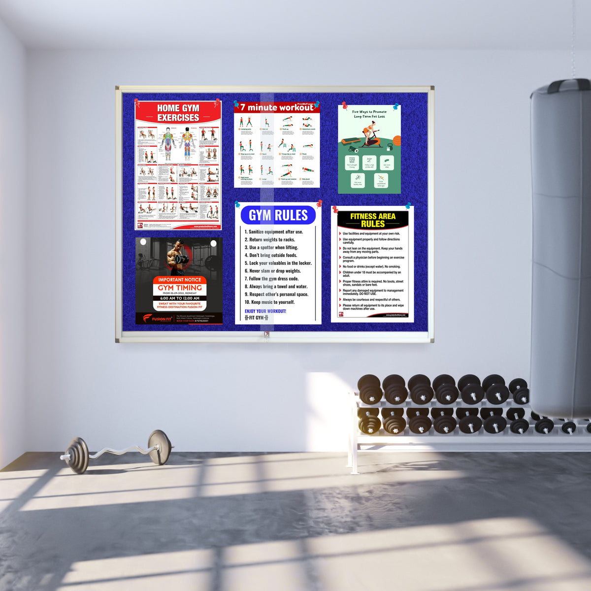 Pinning Display Case (1200*900mm - Royal Blue)