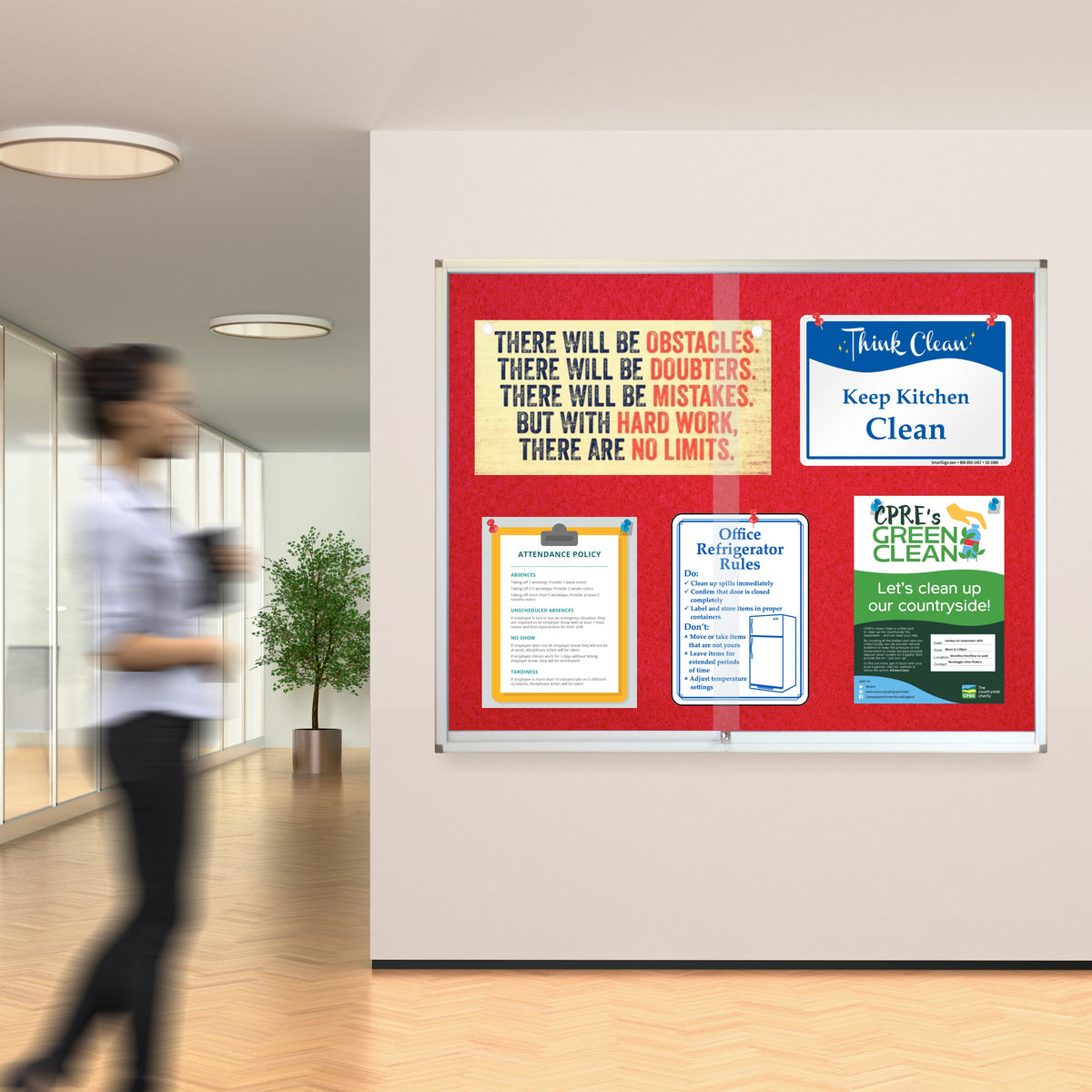 Pinning Display Case (1500*1200mm - Red)