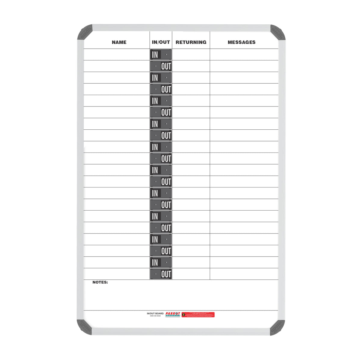 In/Out Board Magnetic 20 People (900*600mm)