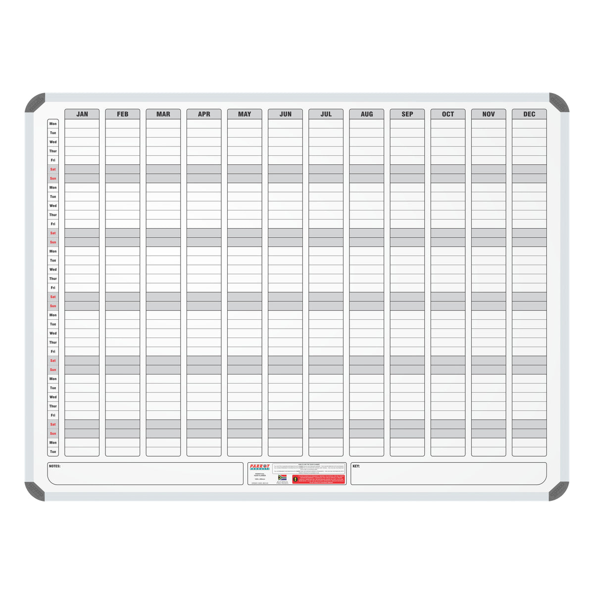Magnetic Year Planner (1200*900mm)