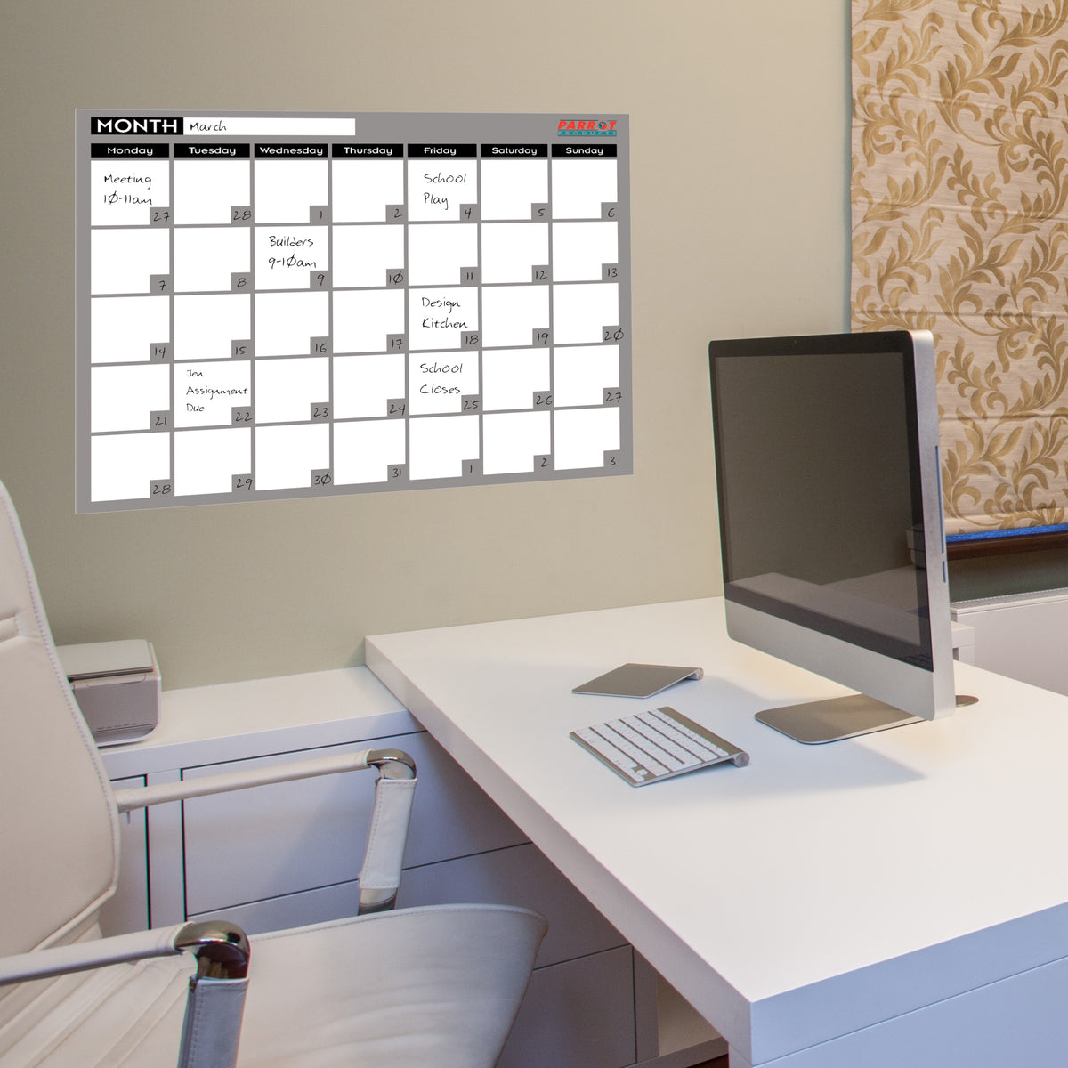 Parrot Products Cast Acrylic Monthly Planner (Cast Acrylic - 600 x 450mm)