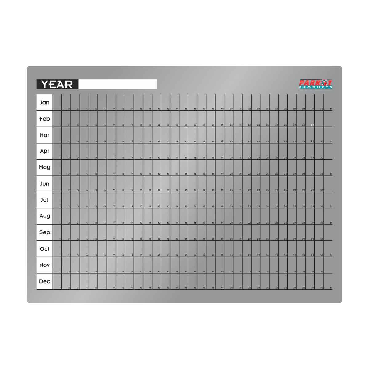 Parrot Products Cast Acrylic Yearly Planner (Cast Acrylic - 600 x 450mm)
