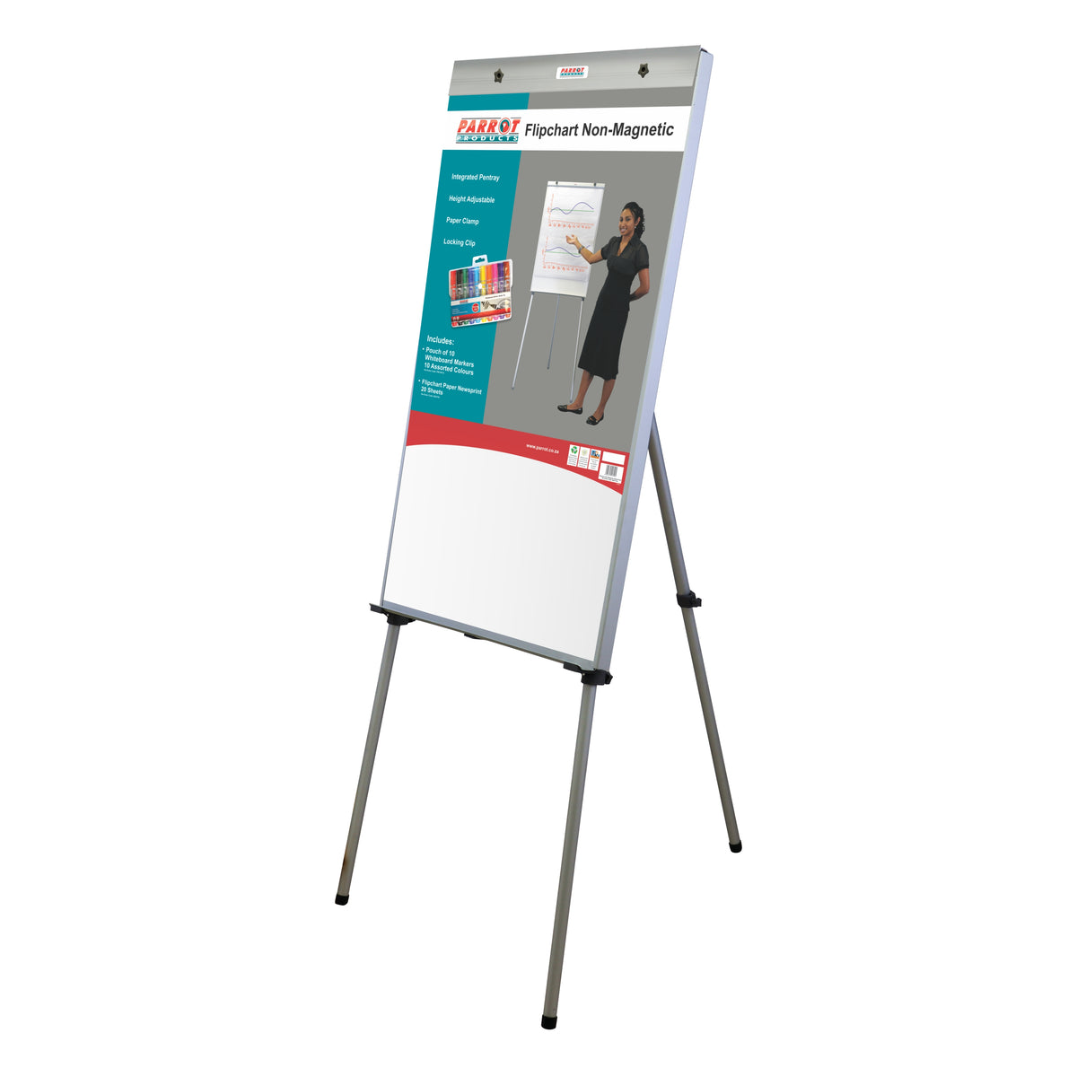 Parrot Products Flipchart Non-Magnetic Standard (1000*640mm - Retail)