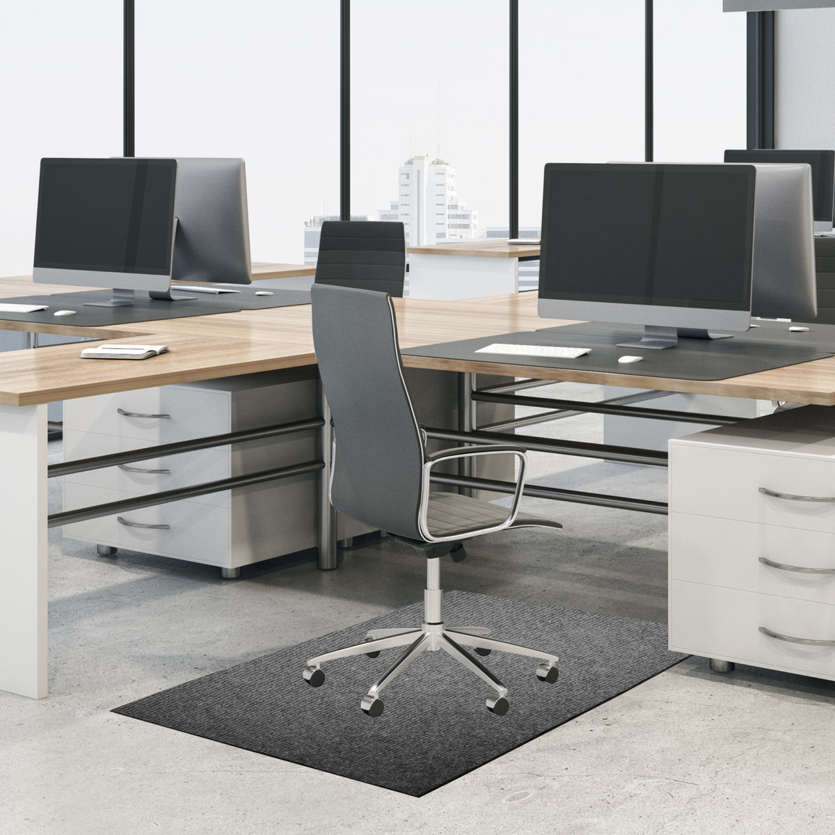 Floor Protector Ribbed Non-Slip 1200 x 850 x 5.5mm Laurel