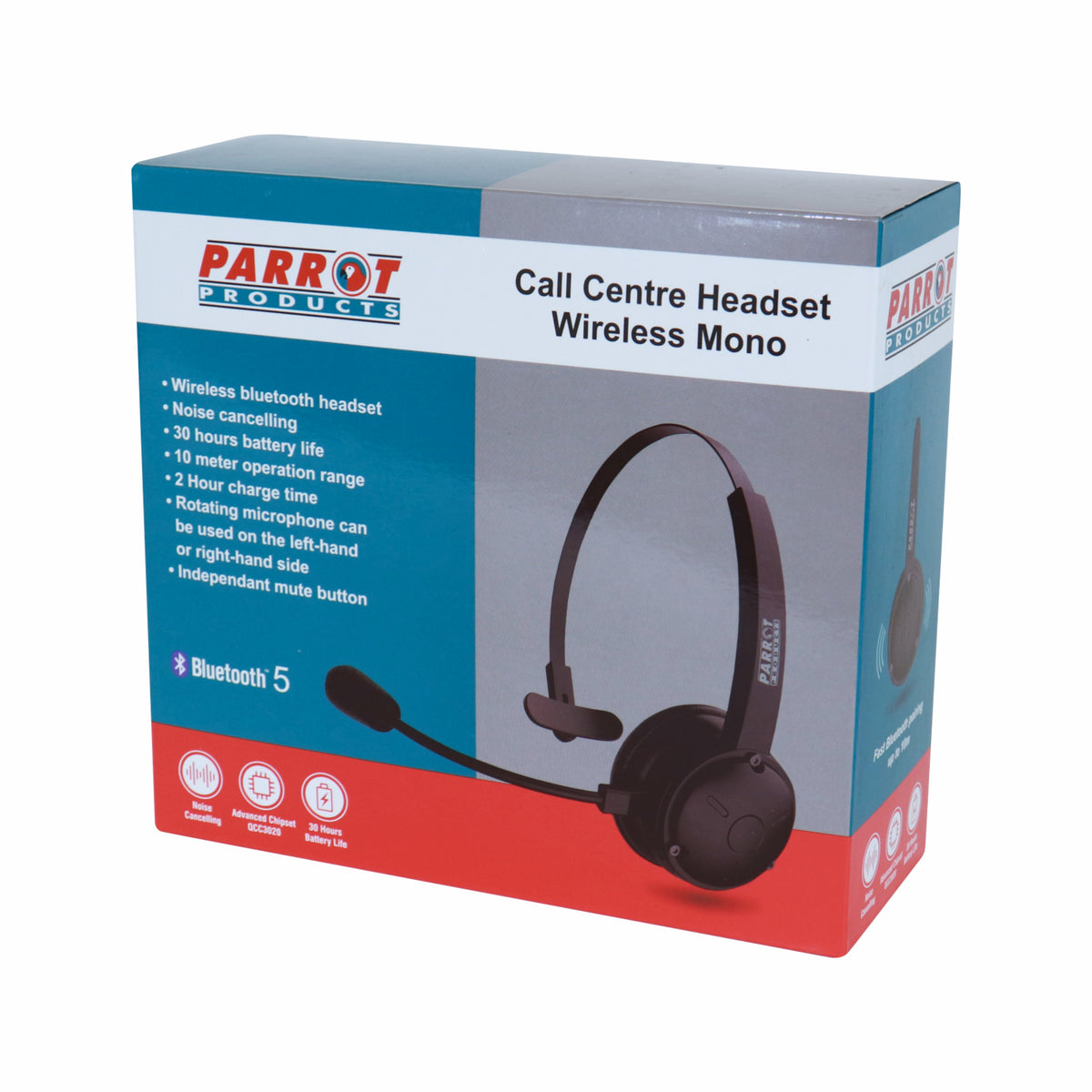Wireless Call Centre Headset Mono