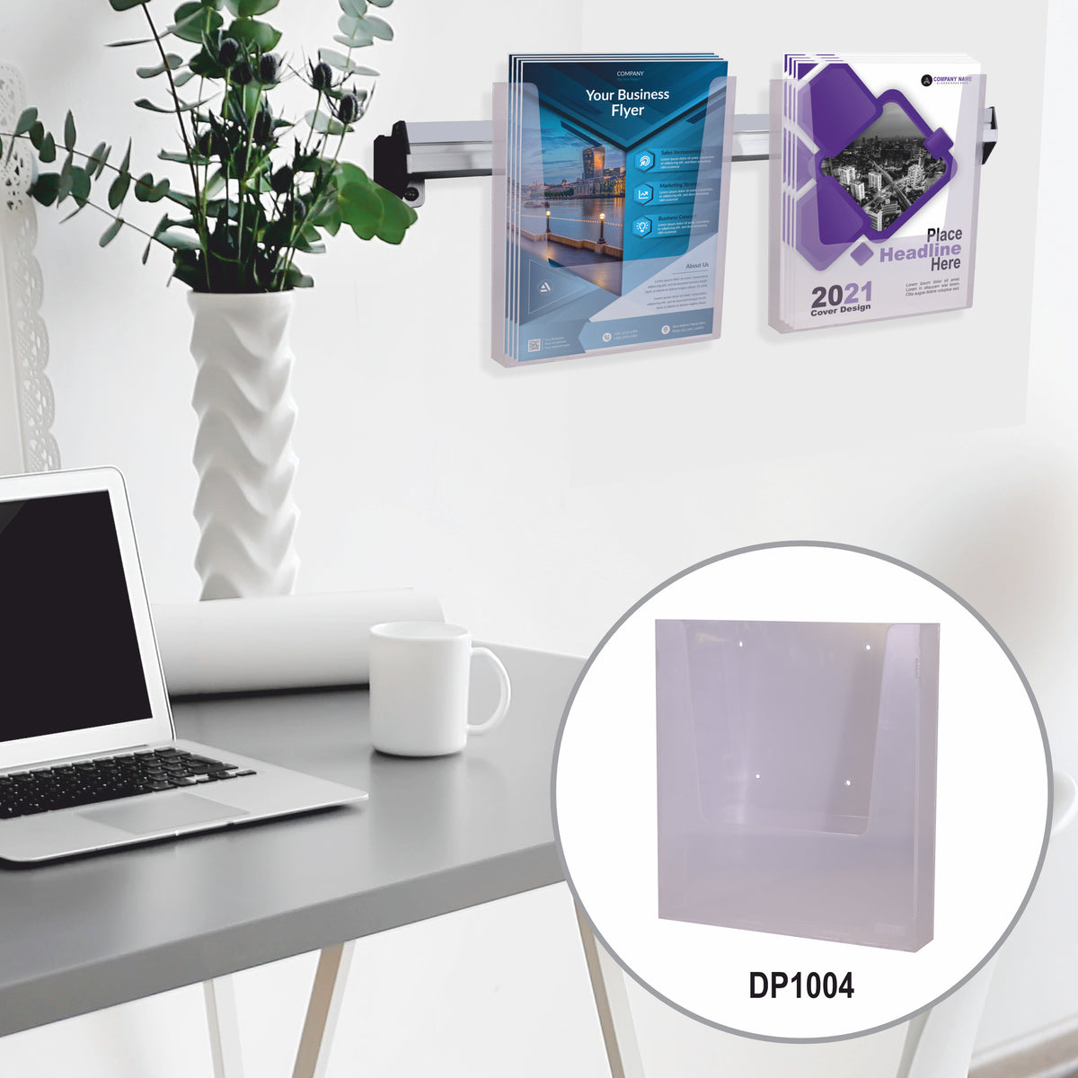 Wall Mountable A4 Acrylic Brochure Holder
