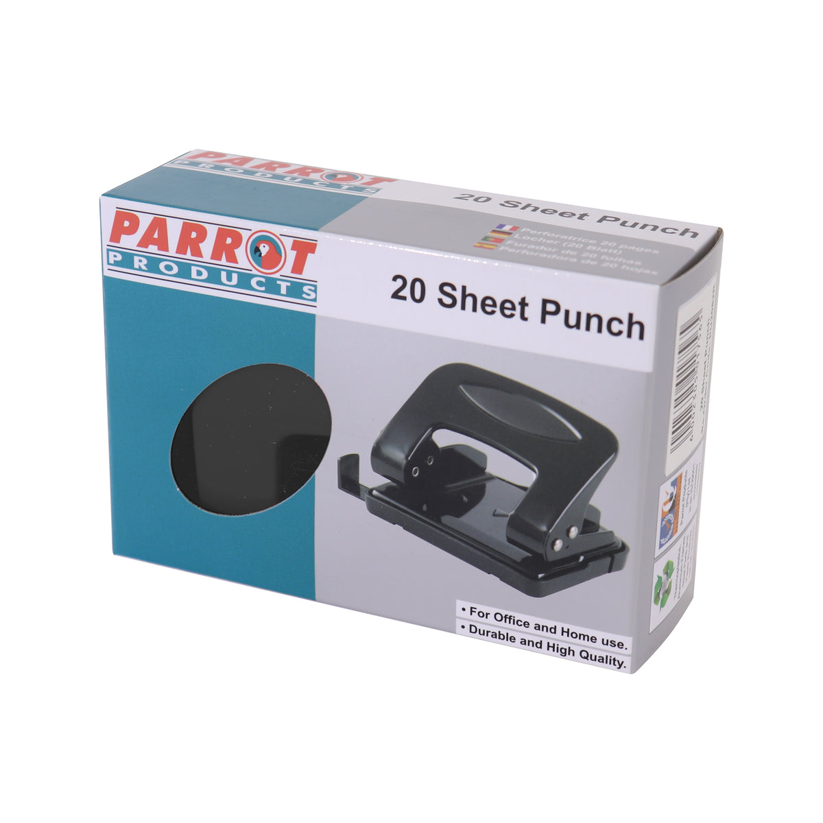 Steel Hole Punch (20 Sheets - Black)