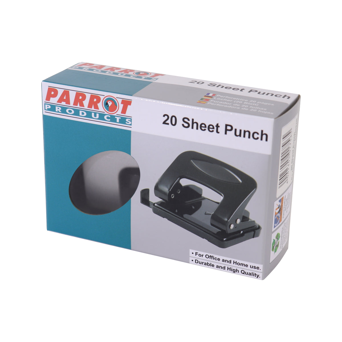 Steel Hole Punch (20 Sheets - Silver)