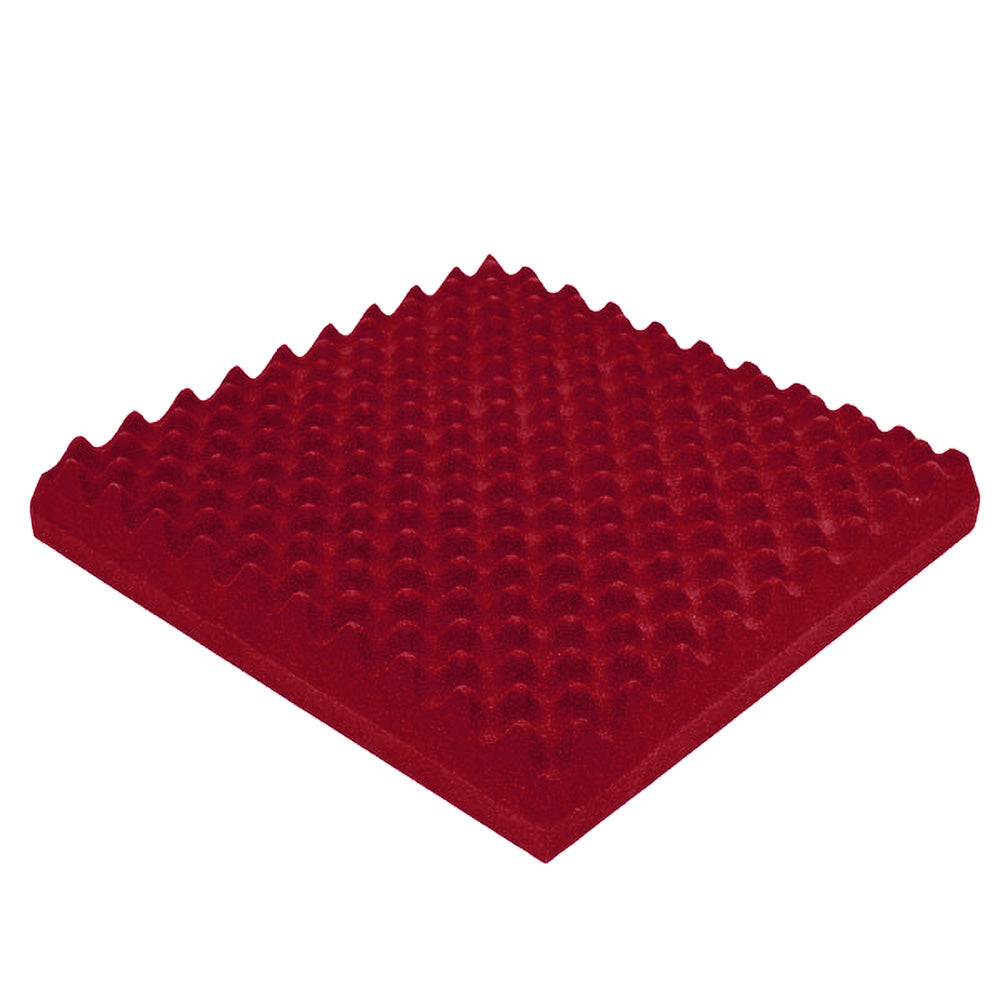 Acoustic Panel Convoluted 500mm x 500mm Red