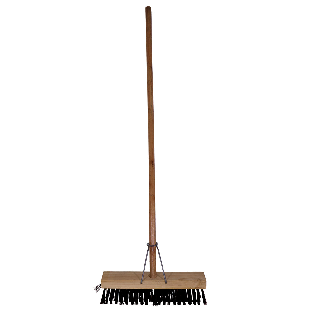 Janitorial Platform Broom Black - Soft Fibre 305mm (12")