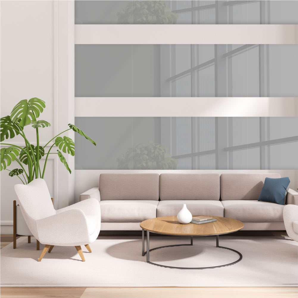 Decorative Glass Wall Tile (898 X 700 X 6mm) Signal Grey
