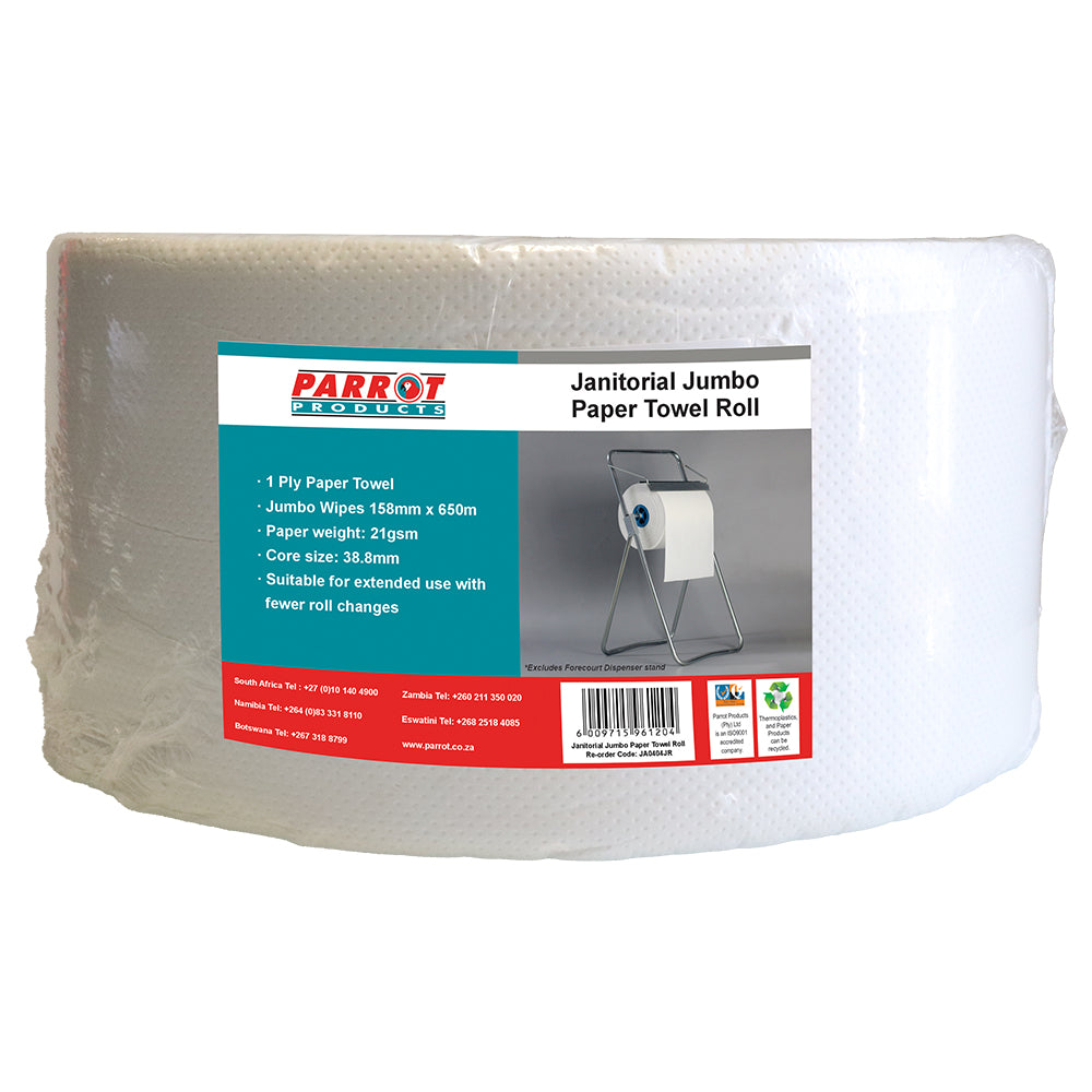 Janitorial Jumbo Roll 158mm 1 ply 650M