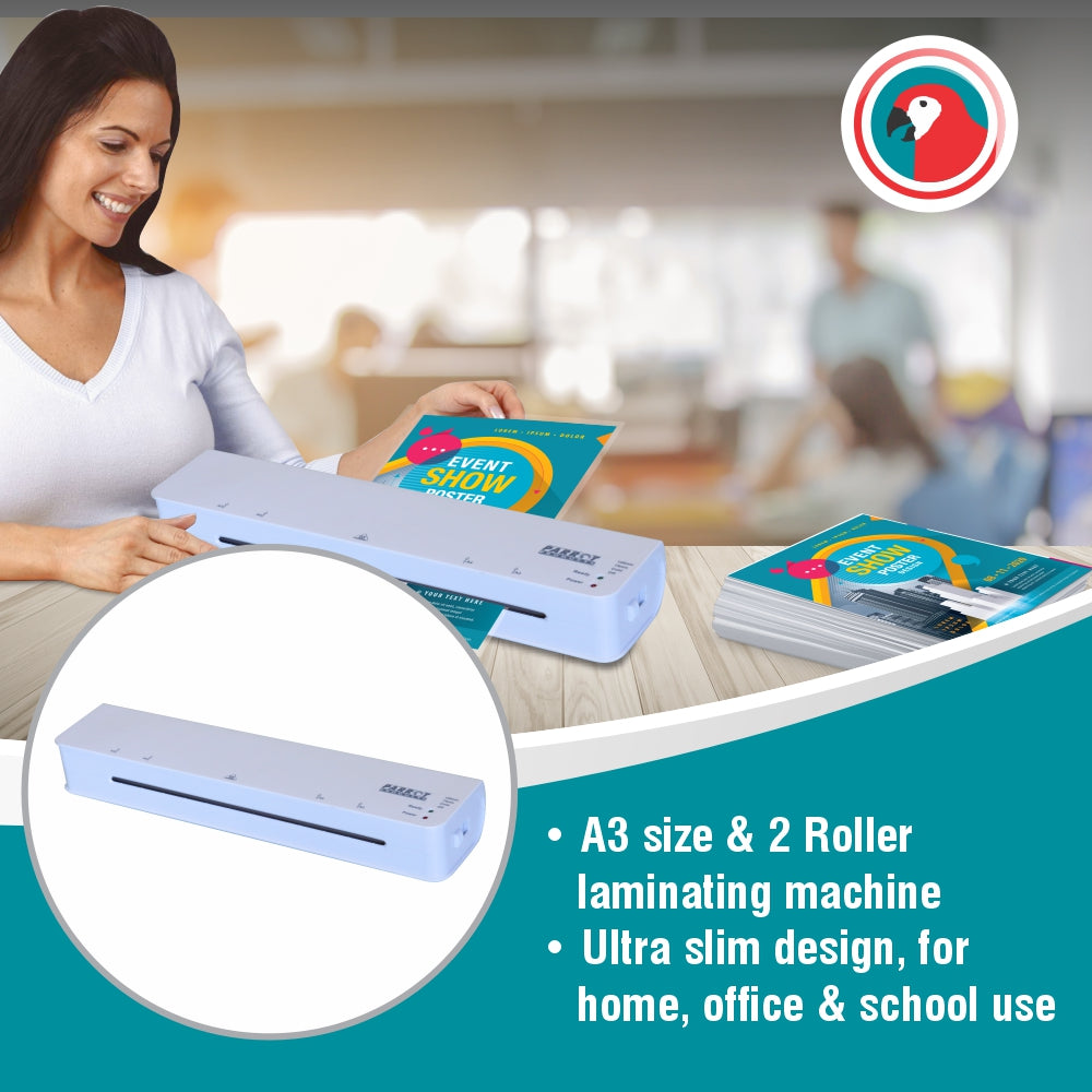 A3 Laminating Machine (2 Roller - 360mm/min)