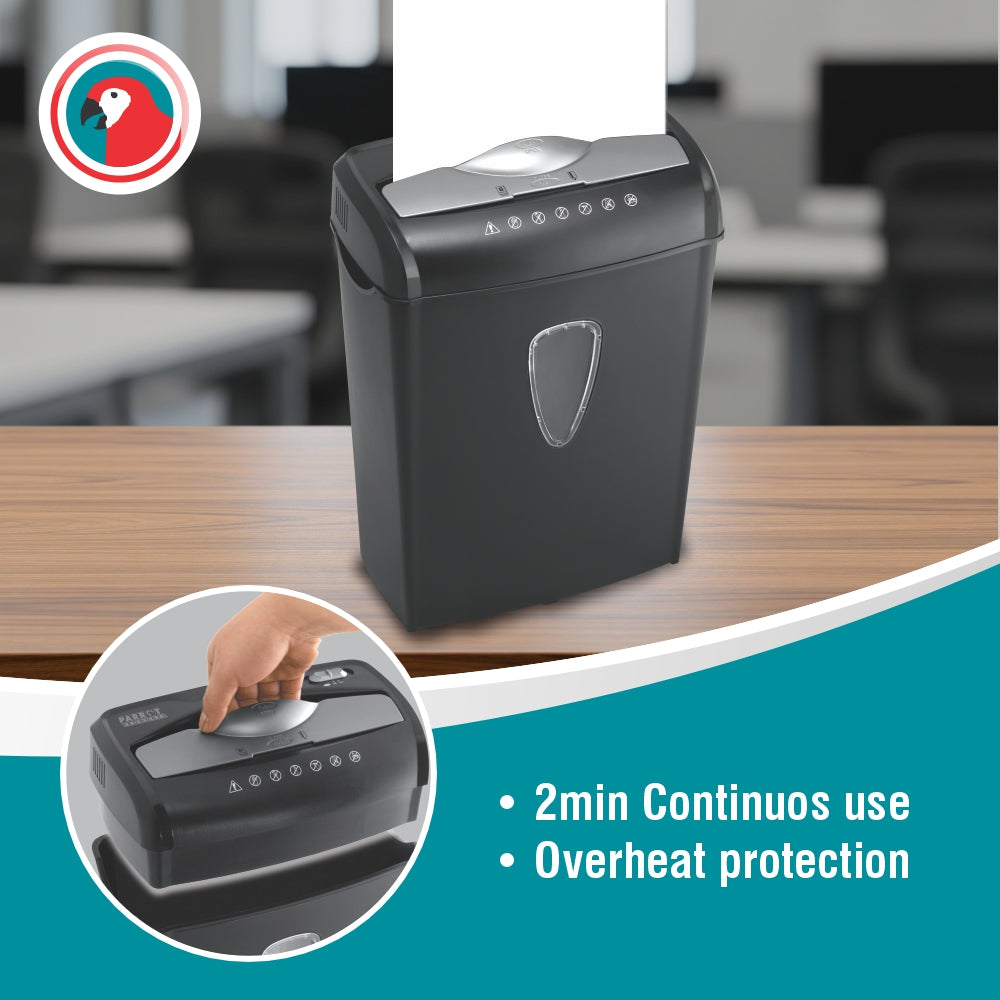 Paper Shredder (8 Sheets - 5*47mm - Cross Cut - Medium Security)