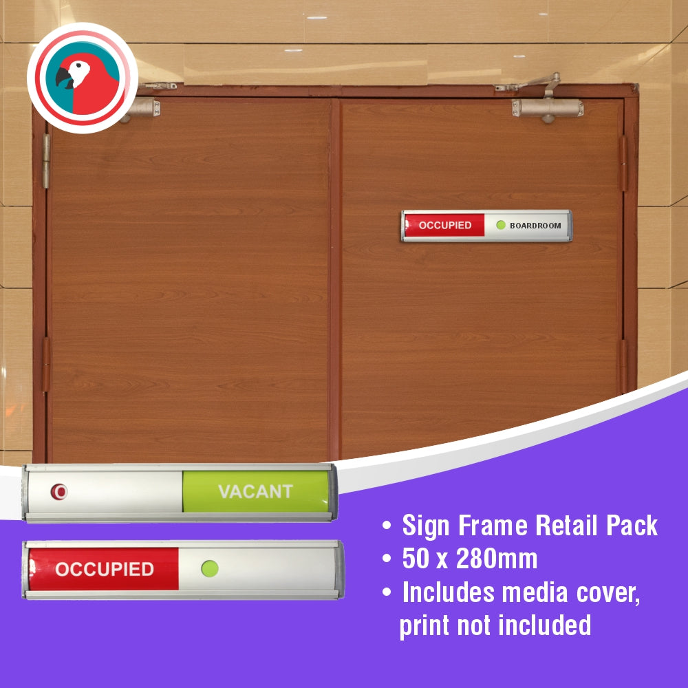 Sign Frame (50*280mm - Vacant / Occupied Slide - Retail Pack)