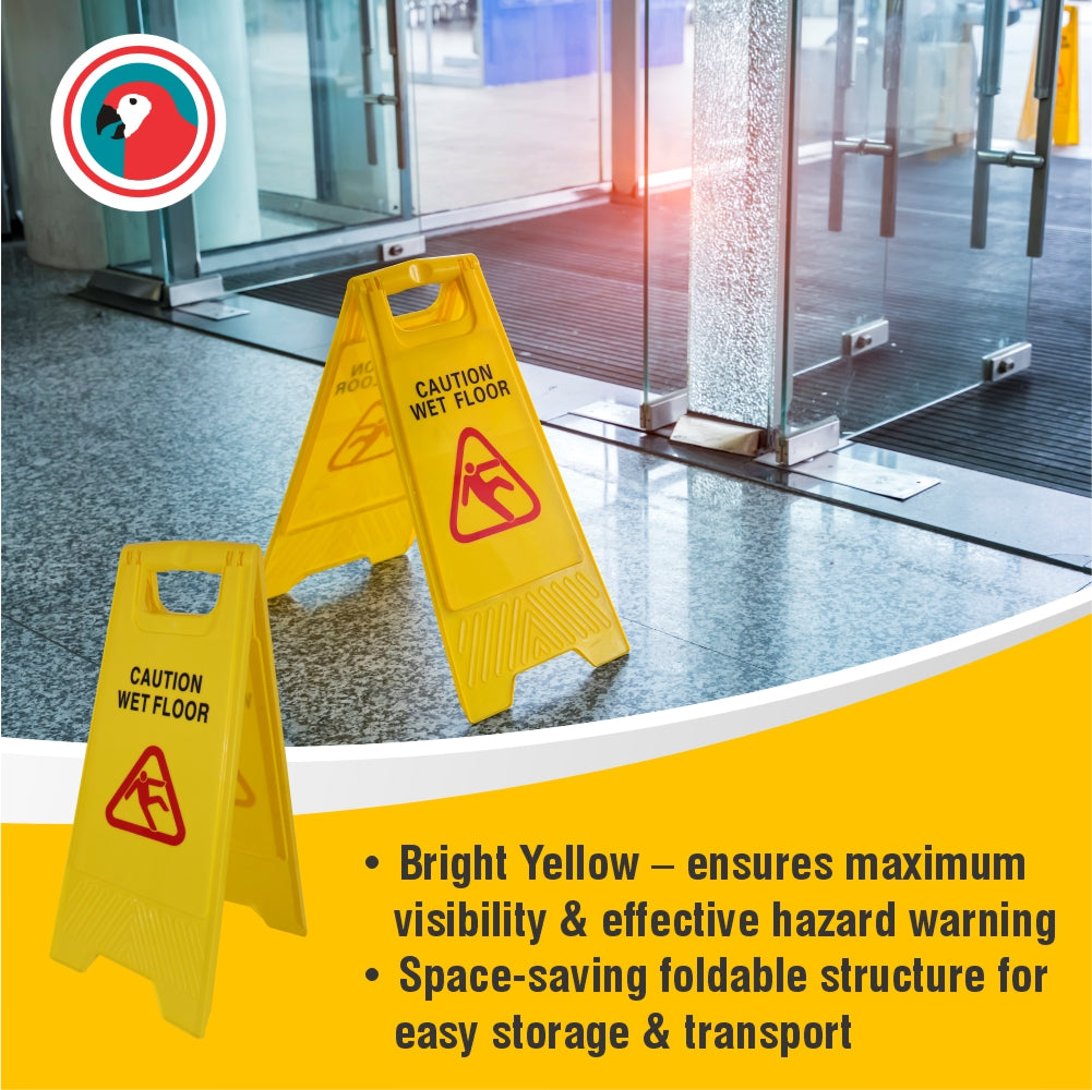Janitorial Wet Floor Sign 2pcs Econo