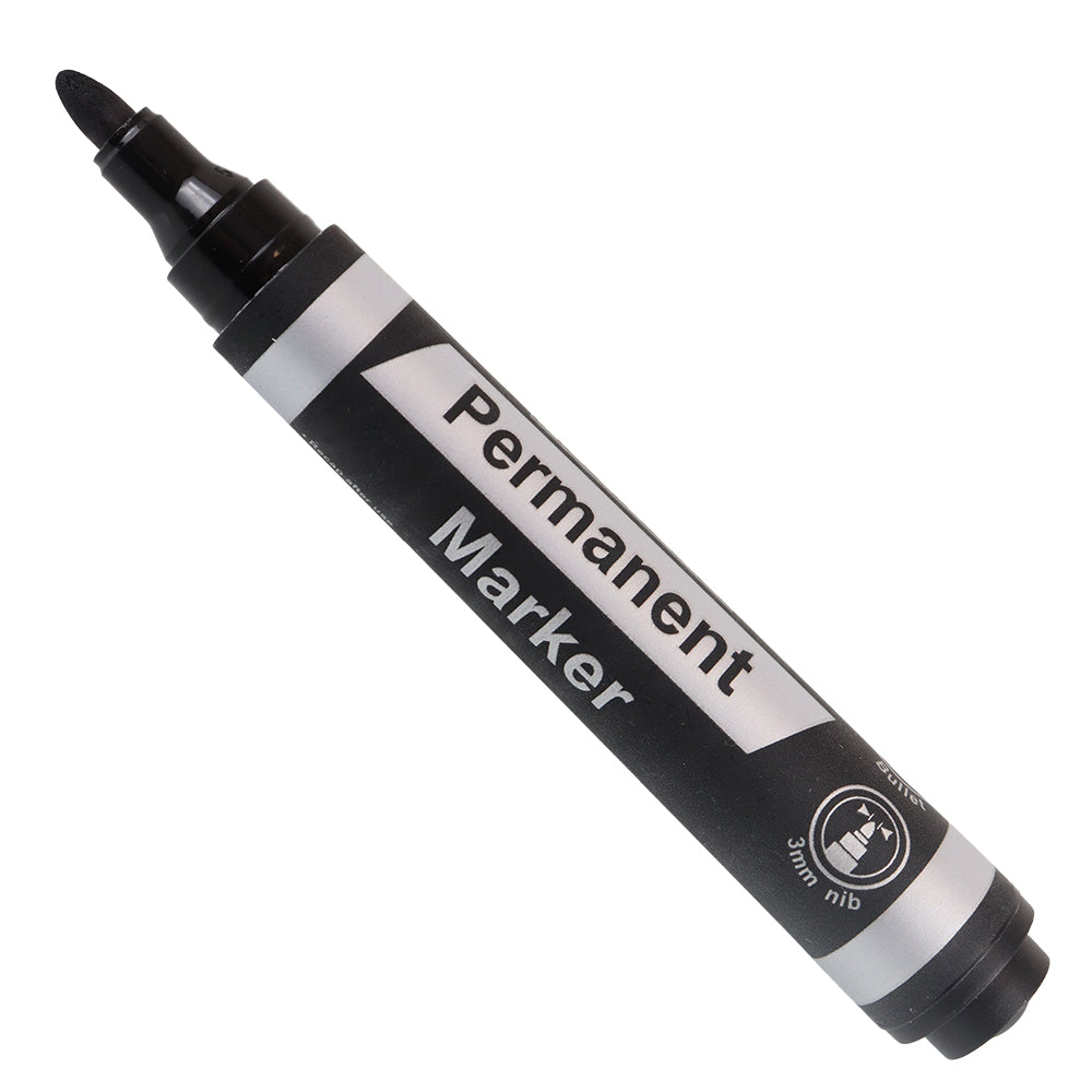 Permanent Markers (Bullet Tip - Box 10 - Black)