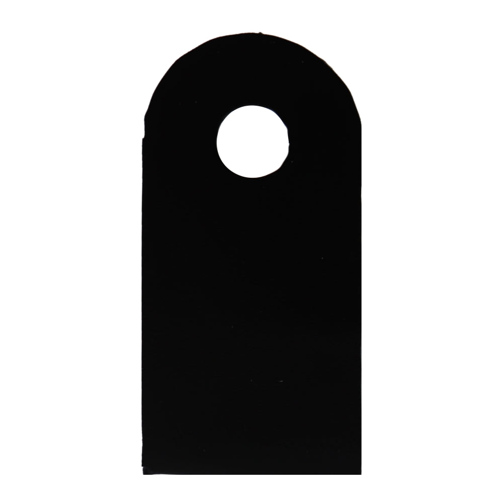 Slatted Panel Single Coat Hook Black Steel Wall Hook