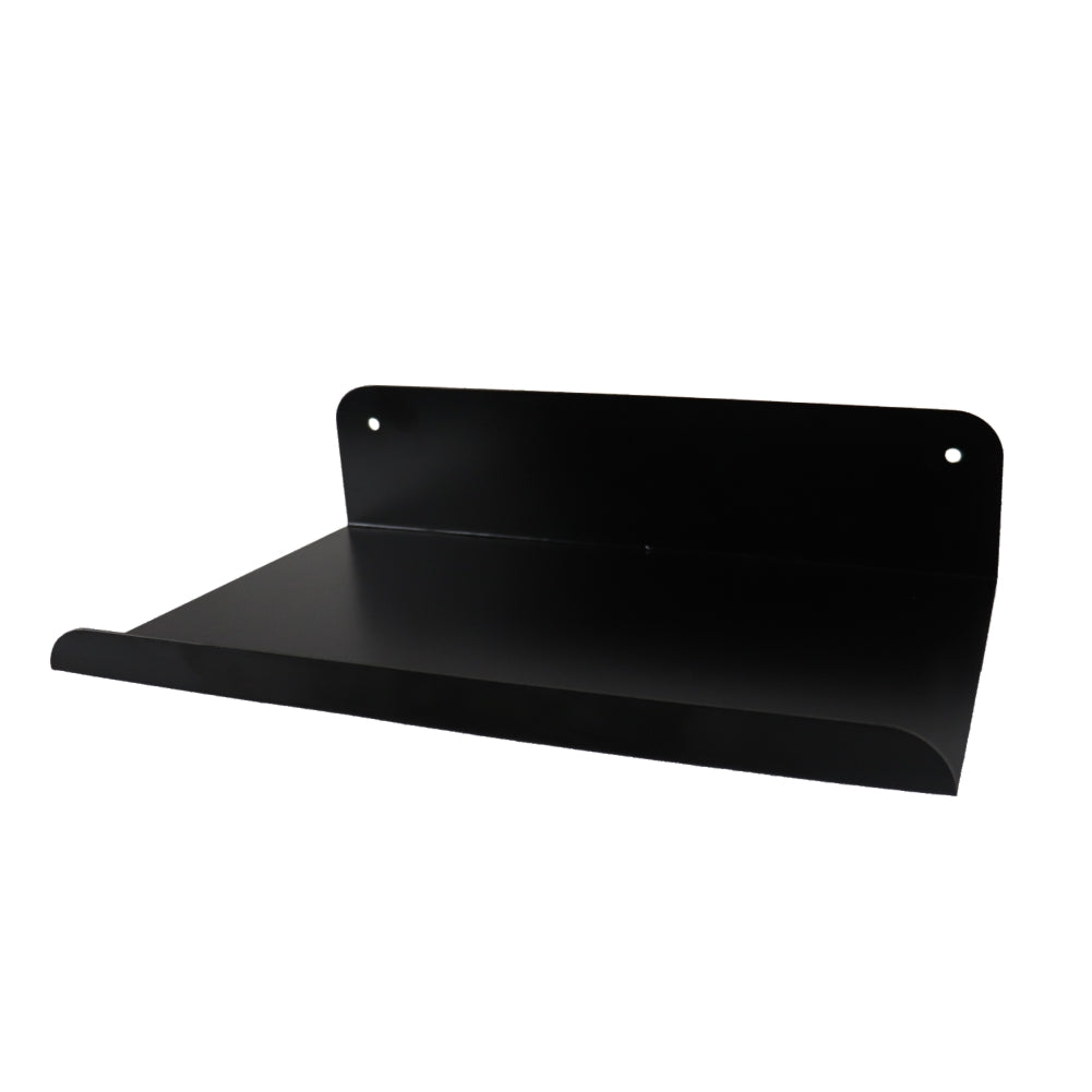 Slatted Panel Steel Shelf 600mm Black Wall Display Shelf