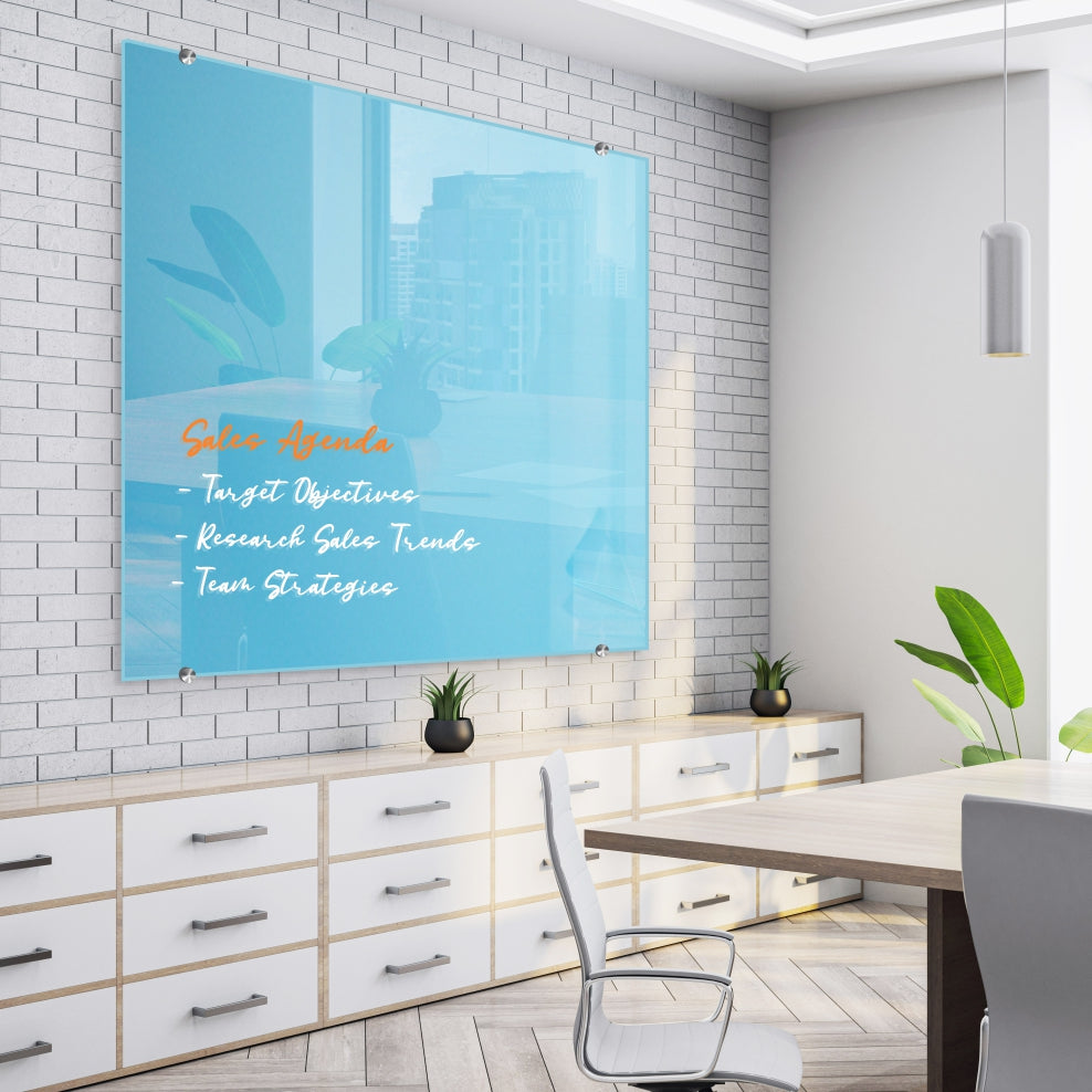 Glass Board Designer Series Magnetic Custom Printed (1800x1200mm)