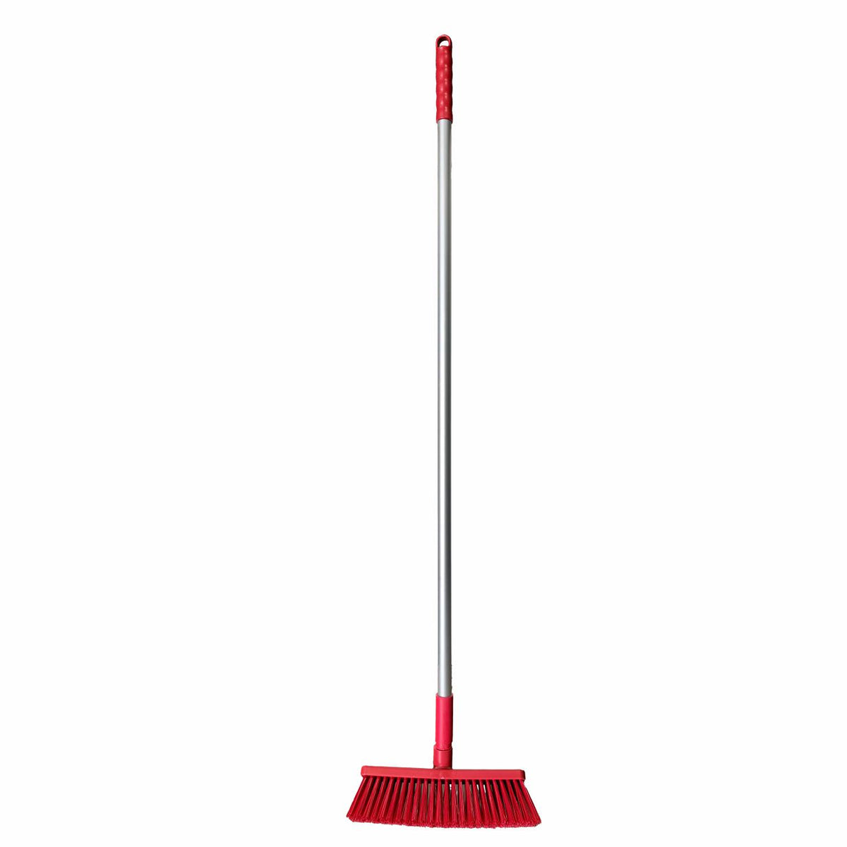 HACCP Soft Bristle Broom Red Commercial Cleaning Broom