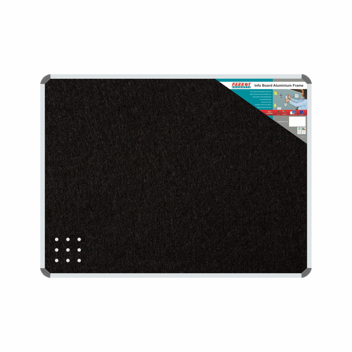 Info Board (Aluminium Frame - 1200*1000mm - Black)