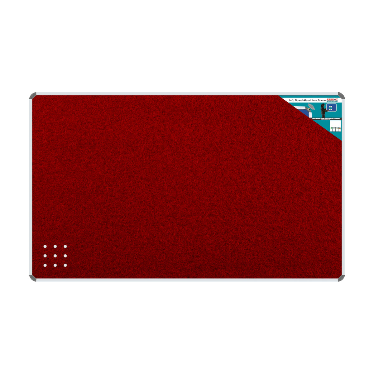 Info Board (Aluminium Frame - 2000*1200mm - Burgundy)
