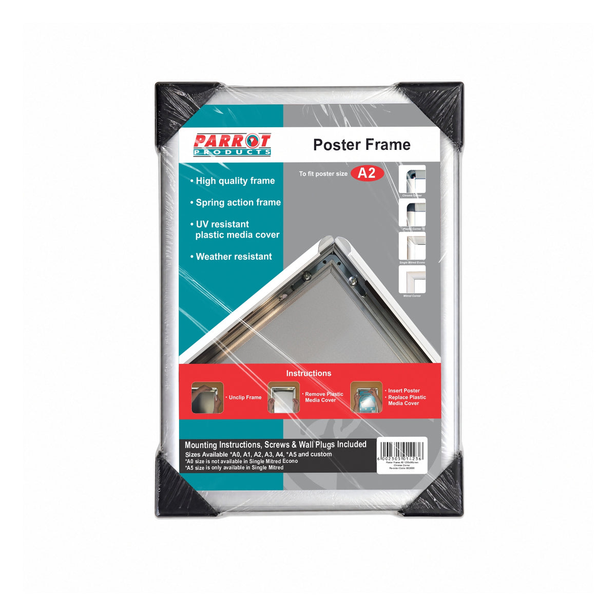 Poster Frame (A2 - 625*450mm - Single Mitred - Econo)