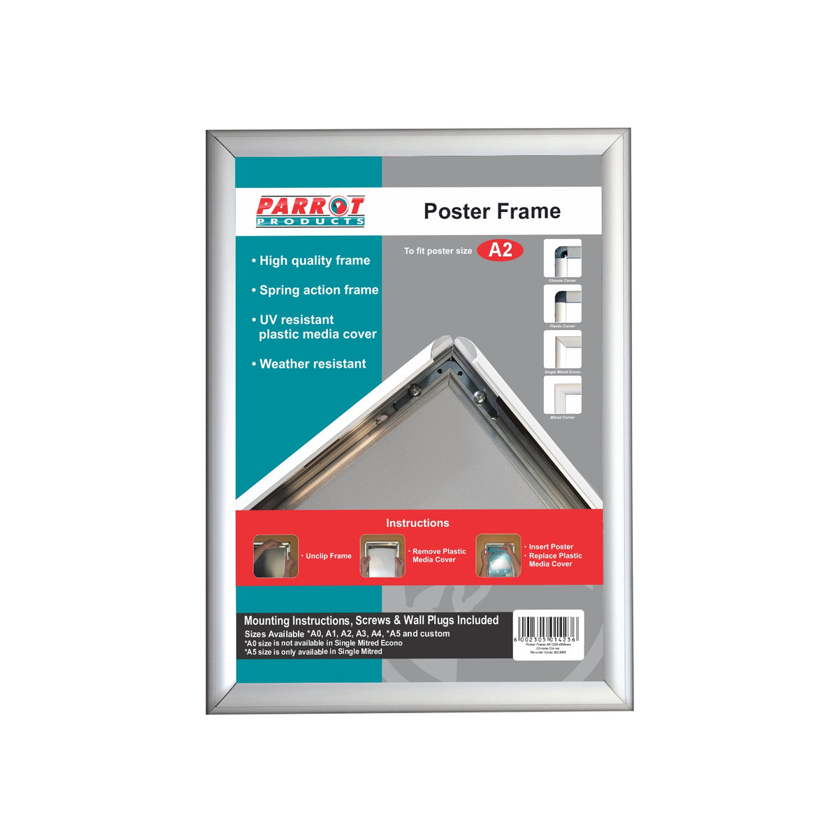 Poster Frame (A2 - 625*450mm - Single Mitred - Econo)