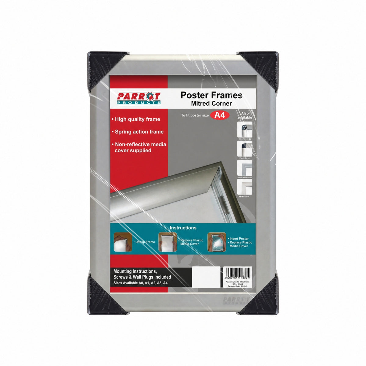 Poster Frame (A4 - 360*270mm - Single Sided - Mitred Corner)
