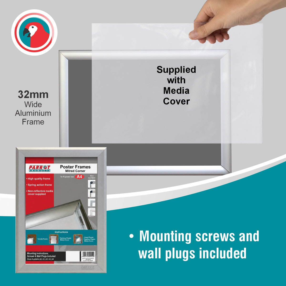 Poster Frame (A4 - 360*270mm - Single Sided - Mitred Corner)