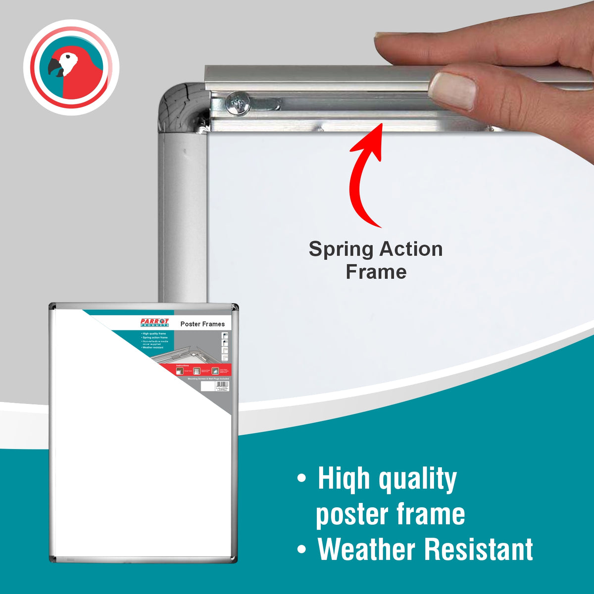Poster Frame (A0 - 1250*900mm - Chrome Corner)