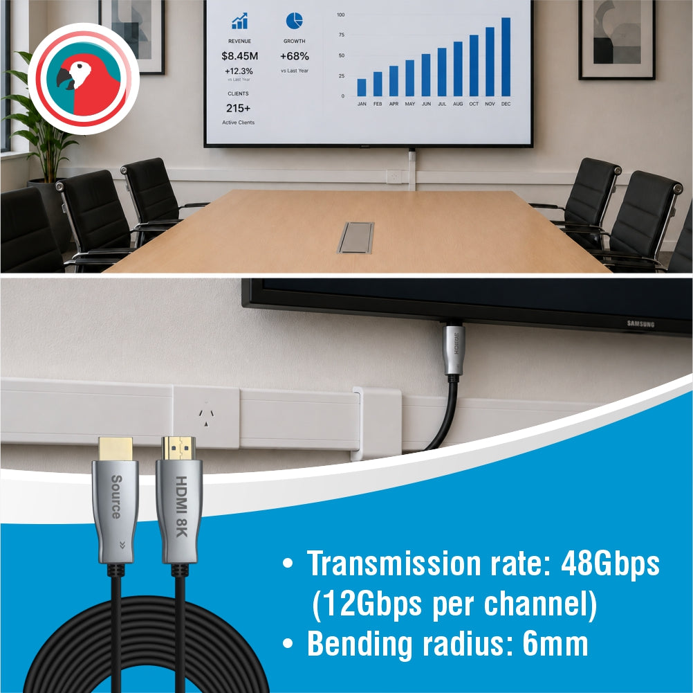 CABLE - HDMI 8K FIBRE 2,1 30 METER