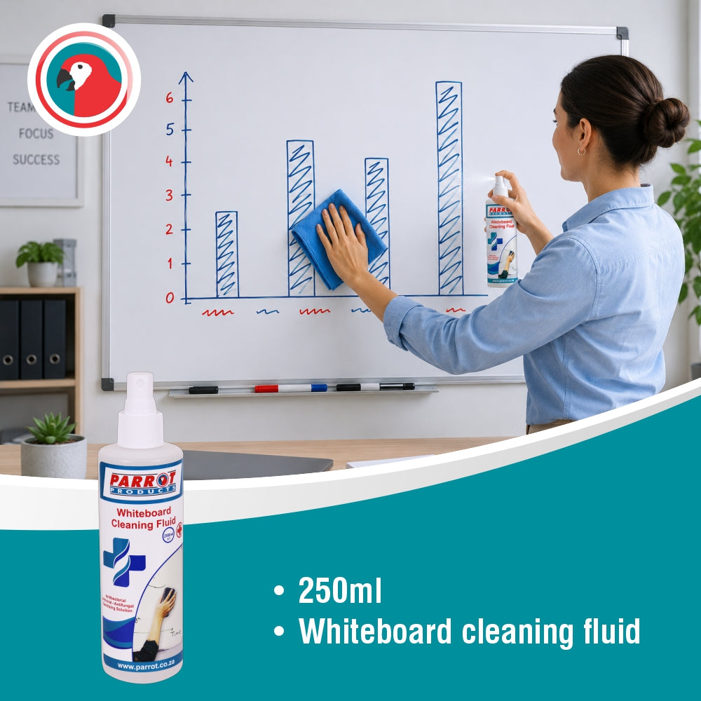 Cleaning Fluid Whiteboard 250 ml Uncarded Box OF 6