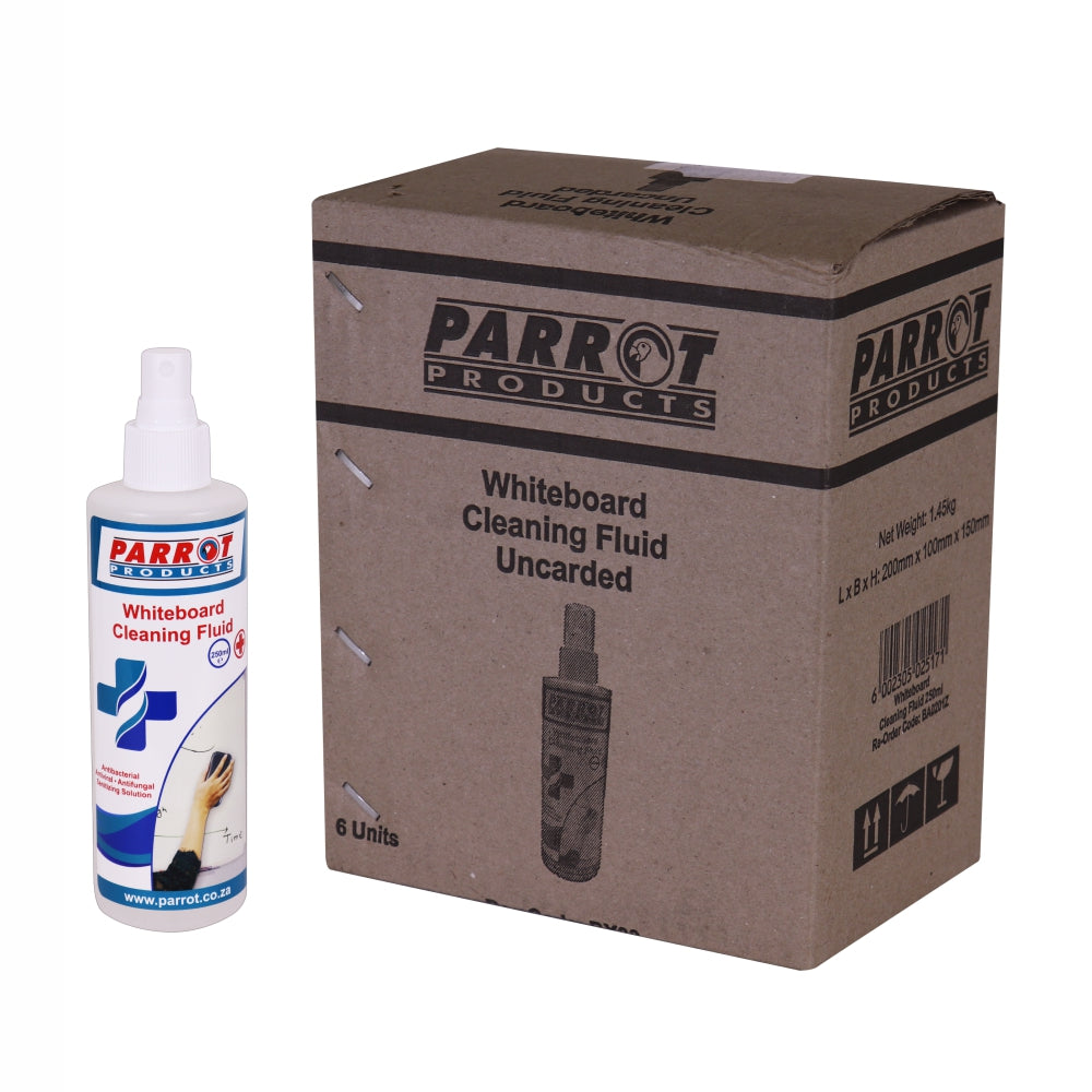Cleaning Fluid Whiteboard 250 ml Uncarded Box OF 6